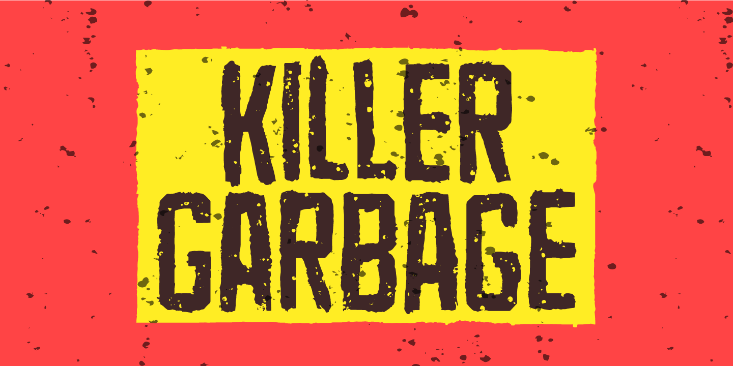 Ejemplo de fuente Killer Garbage